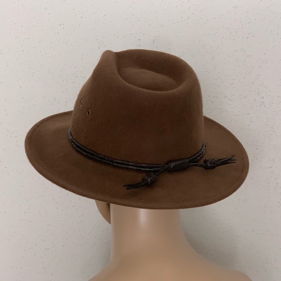 Eric Javits Wool Fedora Hat Brown Size One - Picture 3 of 15